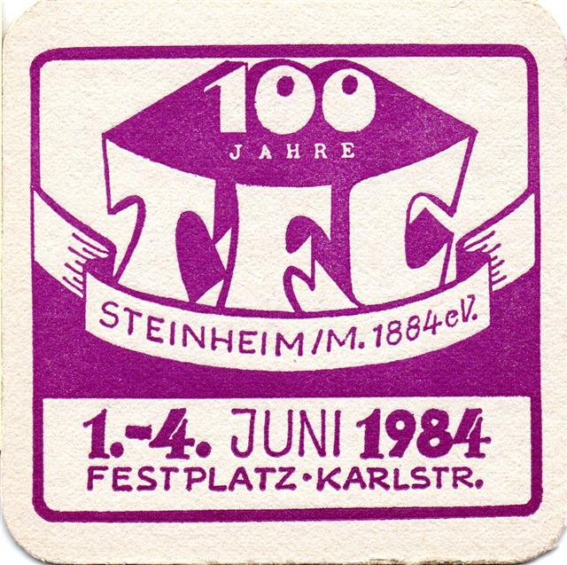hanau hu-he tfc steinheim 1a (quad185-100 jahre 1984-violett) 